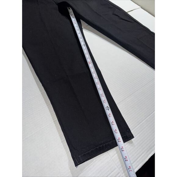 LL Bean Women's Jeans Sz 16 Reg Denim Original Fit Relaxed Cotton Black - Picture 7 of 12